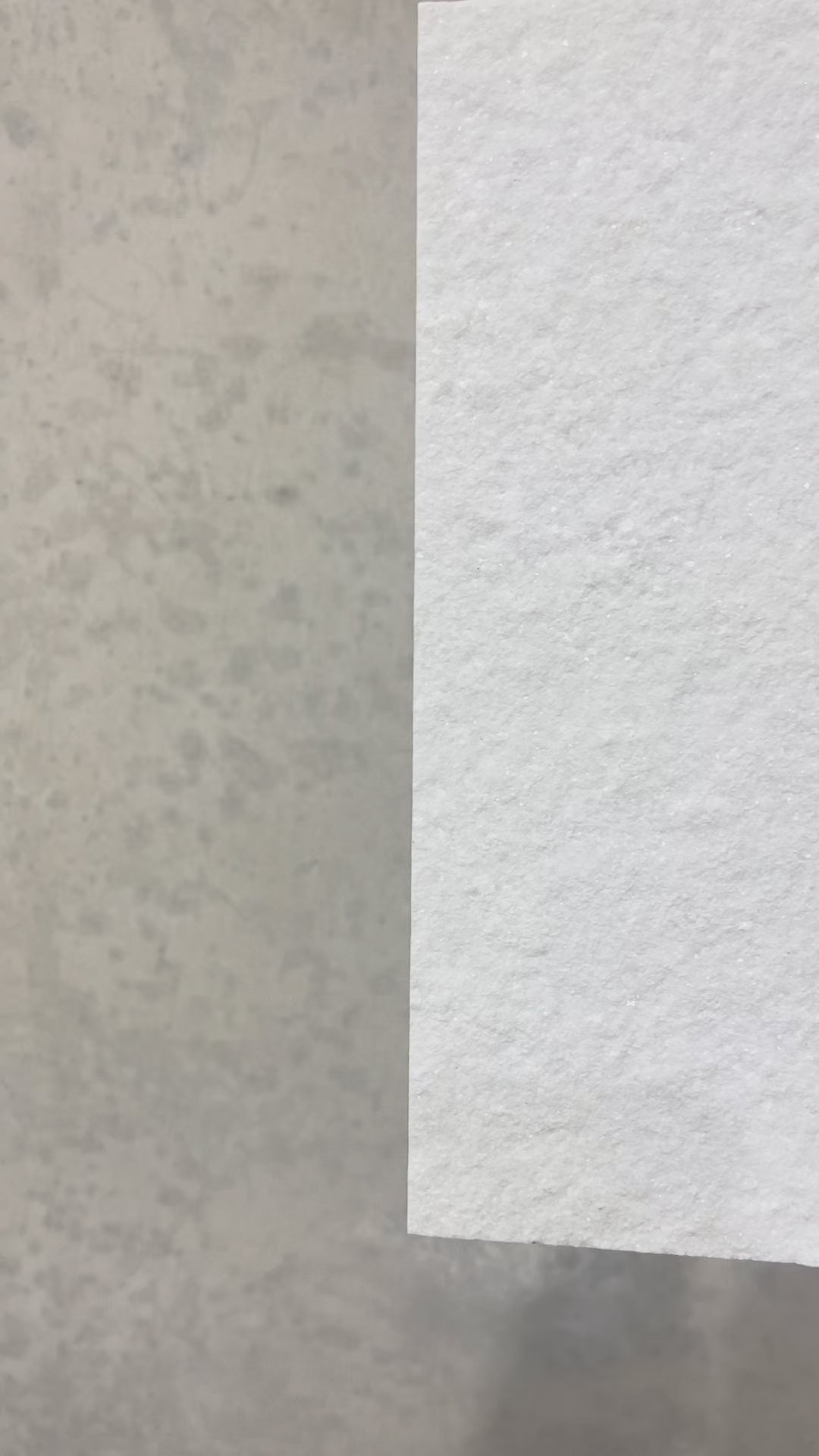 VeloStone™ Crystal White Flexible Natural Stone Wall Panel - 114" X 48" (38Ft²)